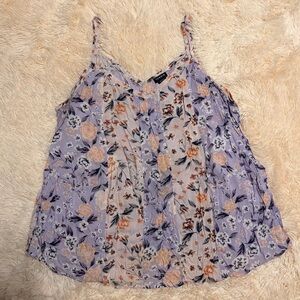Torrid Floral Camisole - Lavender and Peach